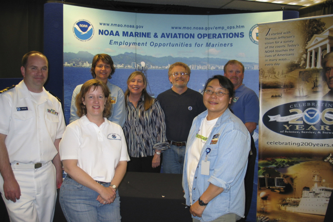 After months of planning Seattle's NOAA 200th celebration event, the Get toknow NOAA Weekend was held in June in conjunction with the Treasures of NOAA's Ark exhibit at the Pacific Science Center in conjunction with the Treasuresof NOAA's Ark exhibit