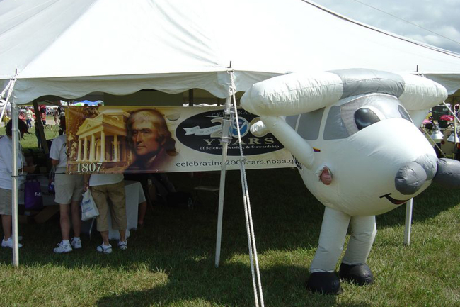 NOAA's National Weather Service in Indianapolis, Indiana hosted a display boothat the Indianapolis Air Show