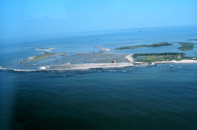 The Gulf of Mexico at the west end of the project