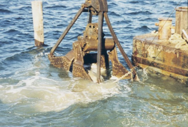 Construction of the reef underway