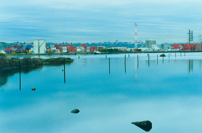 View from the Herring House site across to Kellogg Island and beyond to theDuwamish River