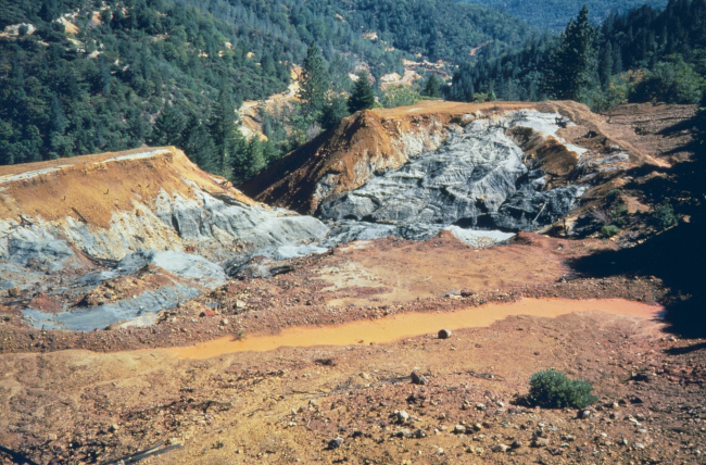 Sulfide deposits at Iron Mountain Mine