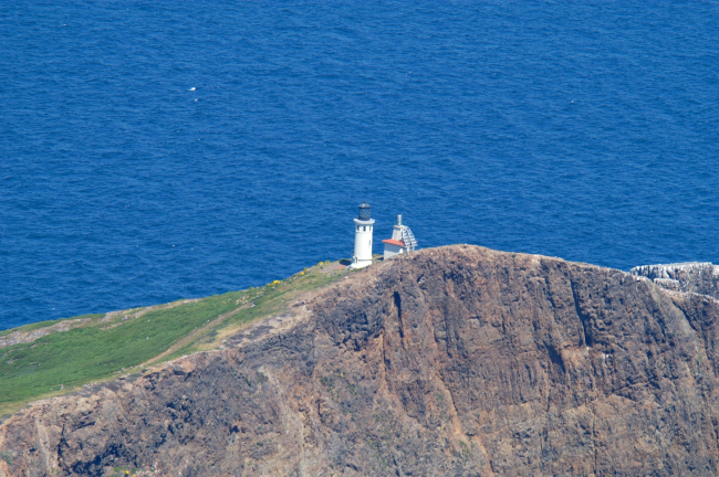Aerial view of the lighthouse on Anacapa Island