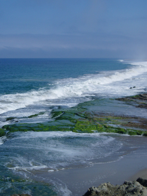 Waves crashing into Santa Rosa Island