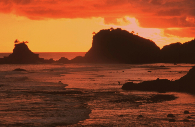 Sunset view at Fagatele Bay