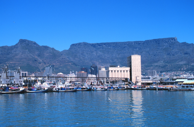 A view of part of Capetown, South Africa, from the NOAA Ship RONALD H