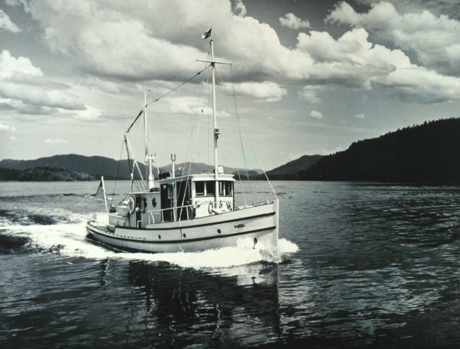The Fish and Wildlife Service Patrol Boat BLUE WING near Craig on the Prince ofWales Island