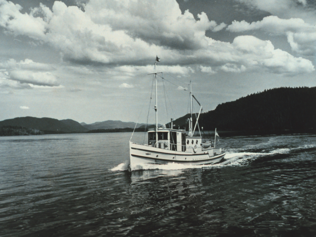 The Fish and Wildlife Service Patrol Boat BLUE WING near Craig on the Prince ofWales Island
