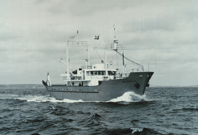 The Bureau of Commercial Fisheries Ship DELAWARE II underway