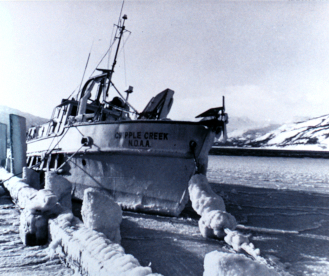 NOAA Fisheries Research Vessel CRIPPLE CREEK, formerly a Bureau of Mines vessel