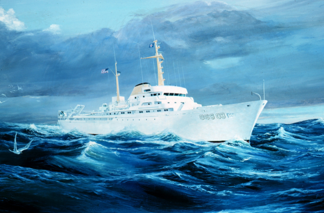 Artist's conception of the NOAA Ship RESEARCHER