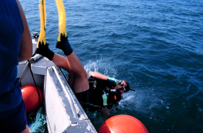 Dive operations from auxiliary small-craft off the NOAA Ship FERREL