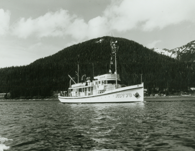 Coast and Geodetic Survey Ship LESTER JONES in SE Alaska ca