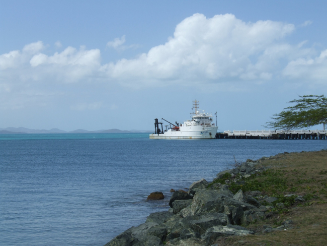 NOAA Ship NANCY FOSTER tied up at Vieques