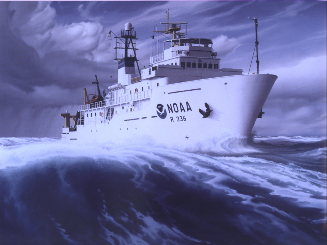 Painting of NOAA Ship GORDON GUNTER