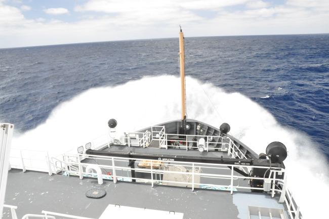 NOAA Ship BELL SHIMADA on its maiden voyage