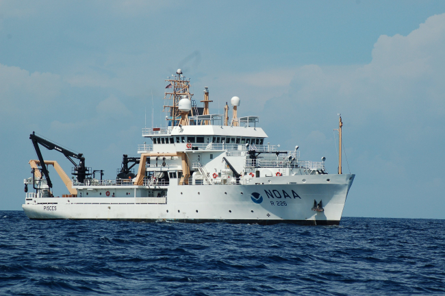 Starboard side of NOAA Ship PISCES