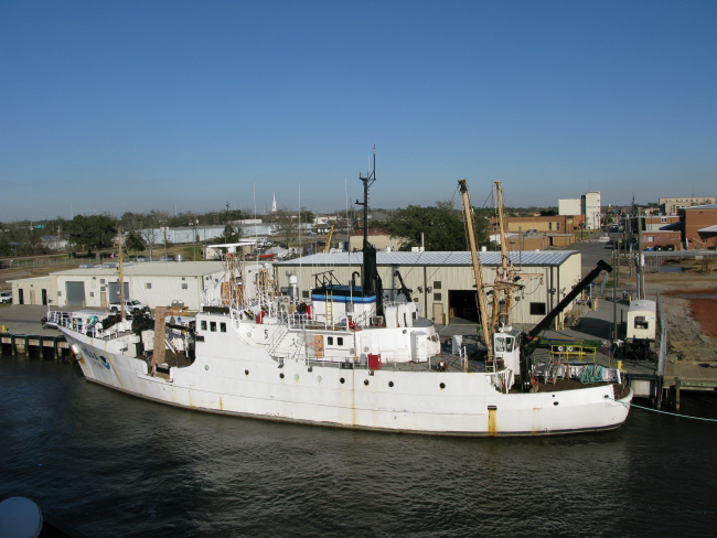 NOAA Ship OREGON II tied up