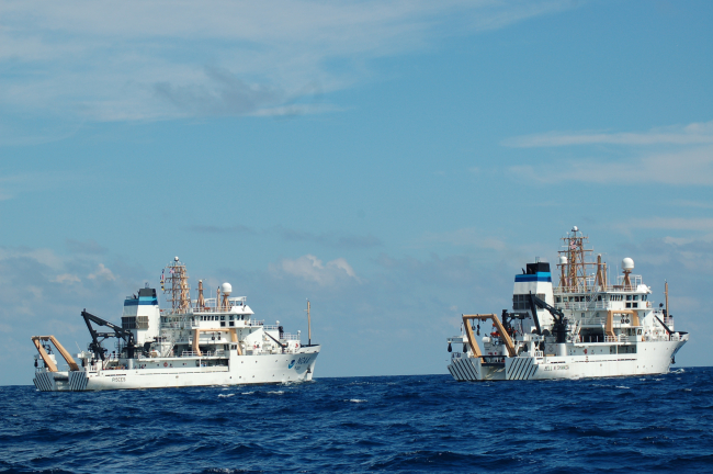 NOAA Ship BELL SHIMADA (R227) and PISCES (R226)