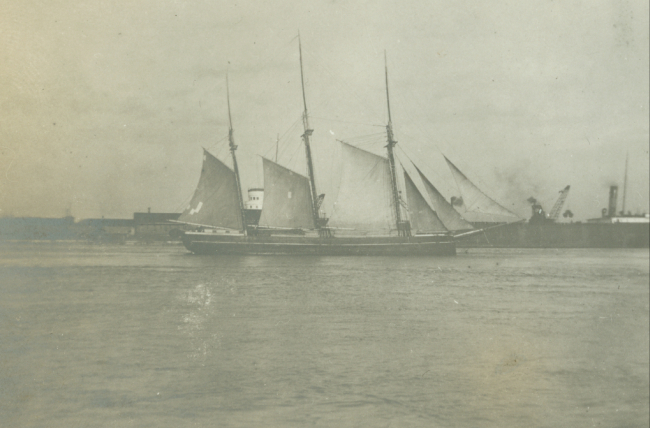 A widjammer with lumber for Sarnia Bay