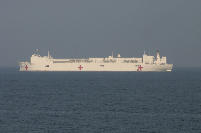 USNS Hospital Ship COMFORT providing support for Gulf Coast in the aftermathof Hurricane Katrina