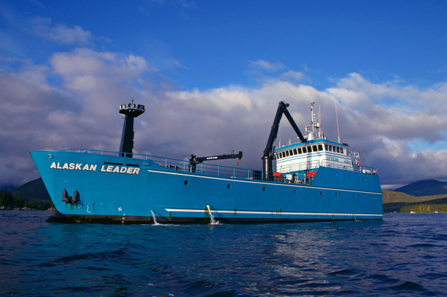 Commercial longline charter vessel ALASKAN LEADER used everyother year for sablefish survey