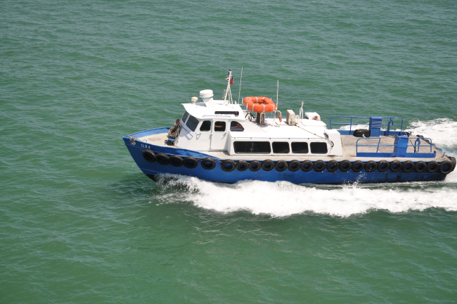 The Panama Pilot Boat ILKA underway