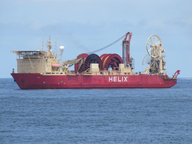 The Helix EXPRESS work vessel on-site at the Deepwater Horizon disasterwell containment efforts