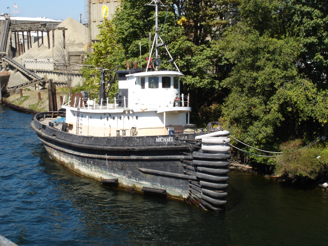 The old tugboat MICHAEL on the Lake Washington Ship Canal