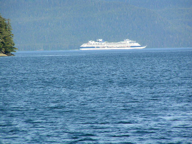 Cruise ship in the Inside Passage