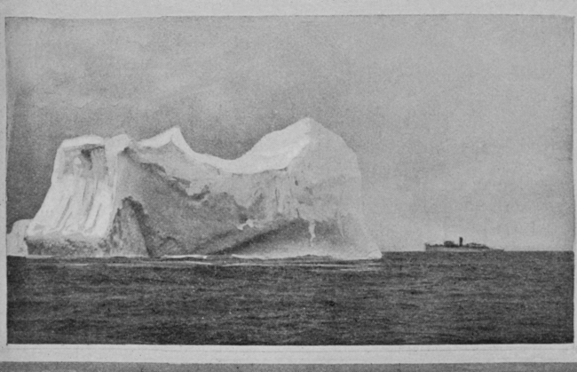 The United States Revenue Cutter MIAMI close to an iceberg similar to that which destroyed the TITANIC