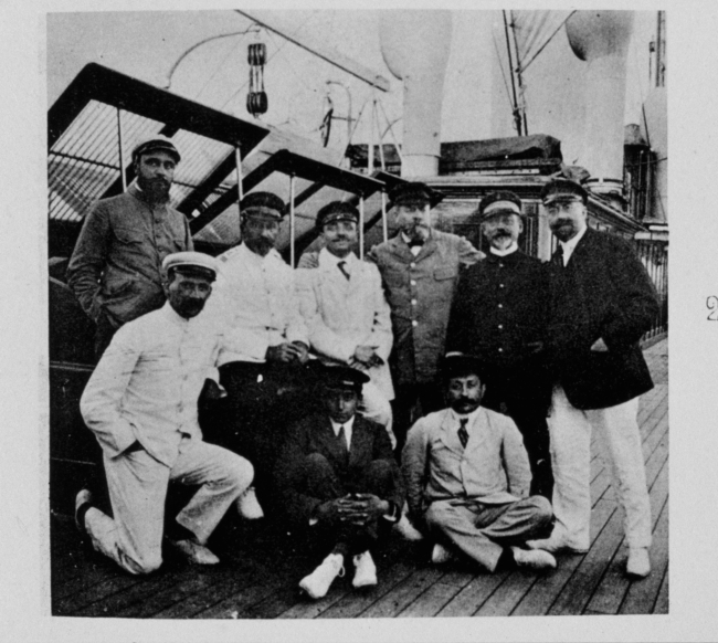 Party on the HIRONDELLE II on August 2, 1914