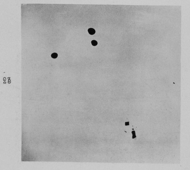 The sounding balloons in the air with recording devices