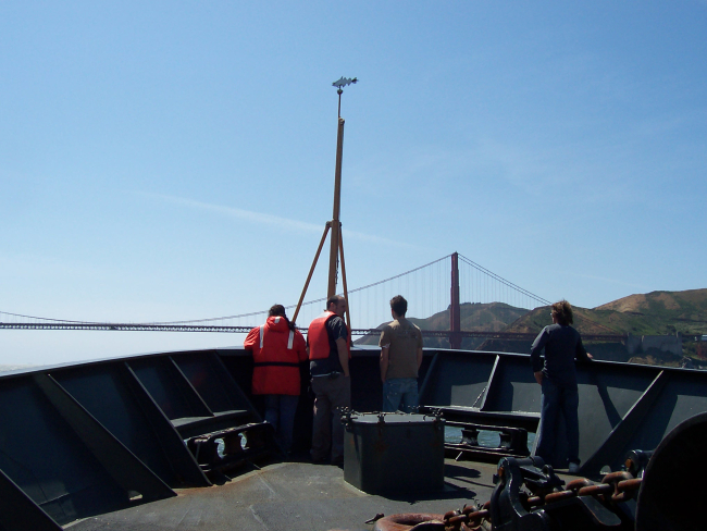 NOAA Ship MILLER FREEMAN approaching the Golden Gate Bridge