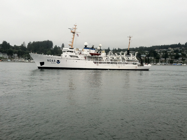 NOAA Ship FAIRWEATHER off Shilshole Bay in the Seattle area