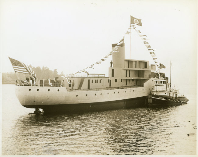 USC&GS; Ship EXPLORER following launching