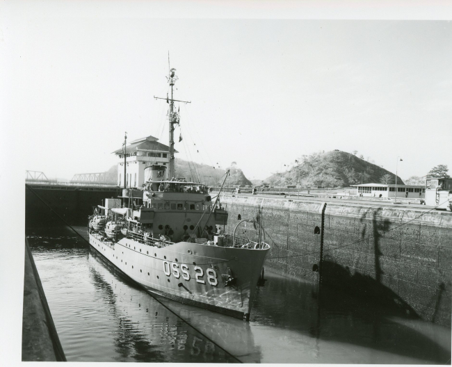 USC&GS; Ship EXPLORER passing through the Panama Canal