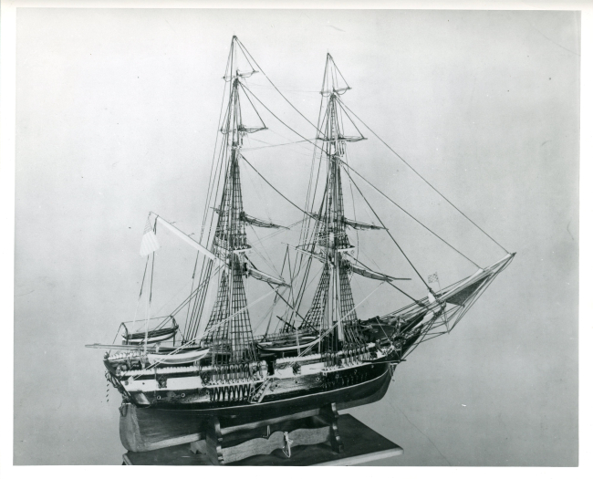 A model of the Brig WASHINGTON, the first C&GS; Class I vessel