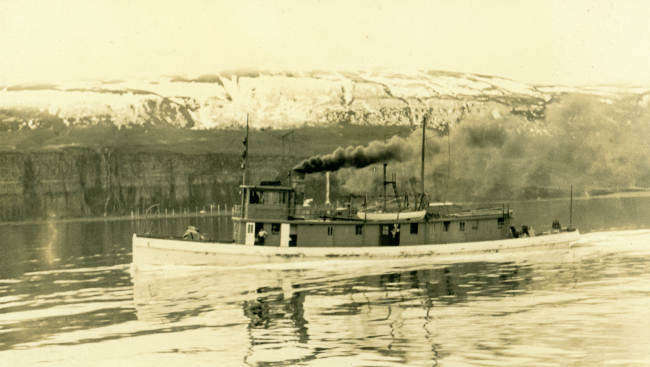Unidentified vessel used for wiredrag in Alaska