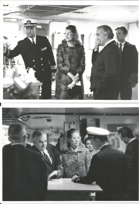 Commander John Plaggmeir with Princess Grace and Prince Rainier at Monaco