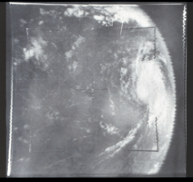 Hurricane Betsy as photographed from TIROS IX