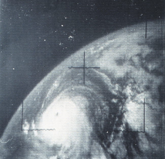 Hurricane Betsy as photographed from TIROS VIII