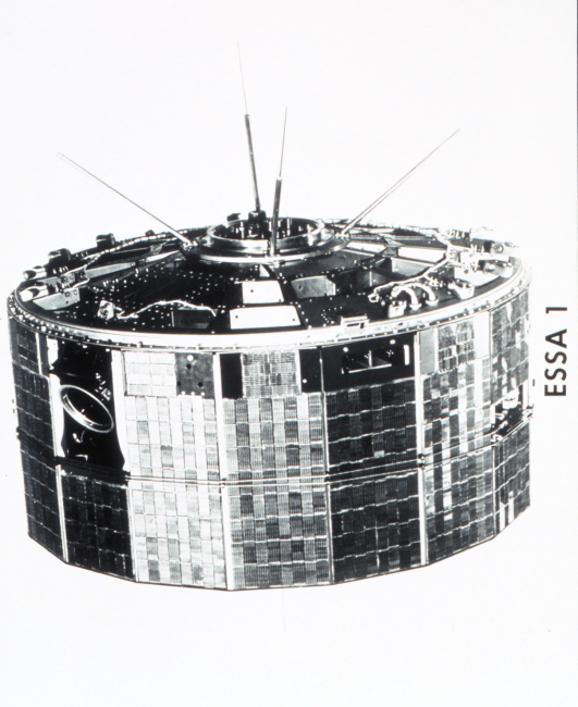 ESSA I, a TIROS cartwheel satellite launched on February 3, 1966