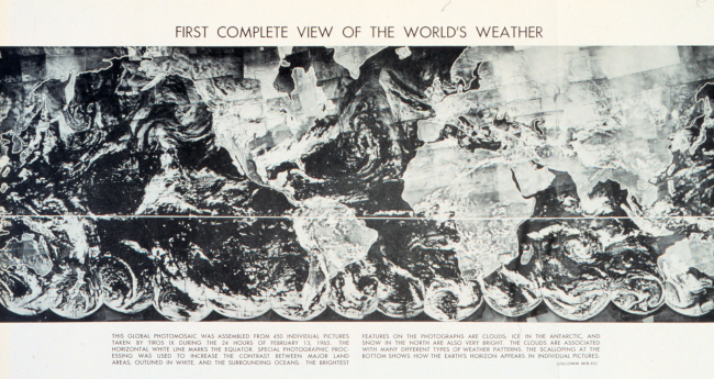 First complete view of the World's Weather - photogaphed by TIROS IX