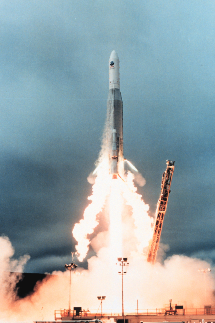 Launch of NOAA satellite