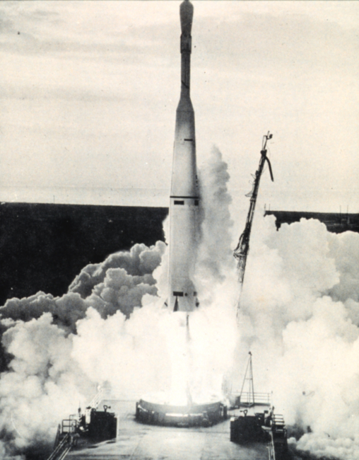 The launching of TIROS I, the first meteorological satellite