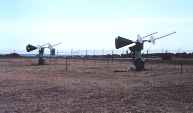 The pilot tone antennas for the GOES satellites