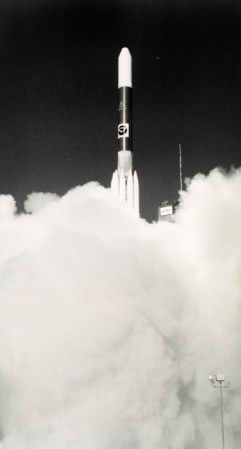 GOES-F launching into orbit