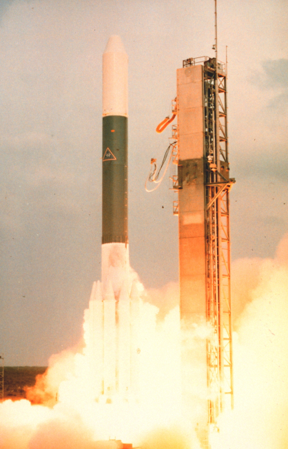 The launch of GOES-D aboard Delta Launch Vehicle 152
