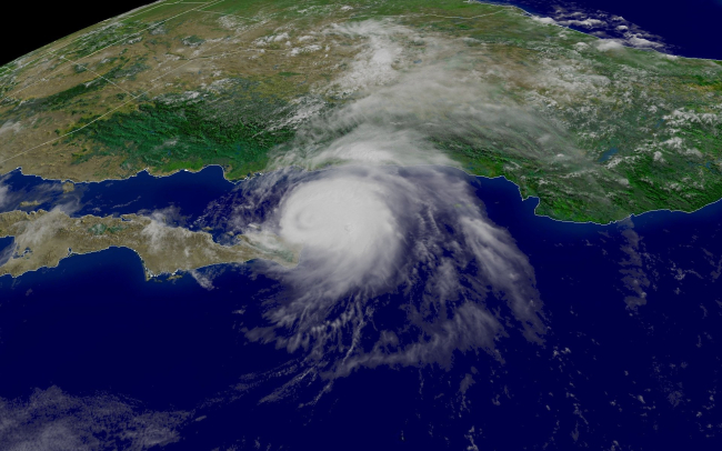 Hurricane Ignacio off the mouth of the Gulf of California
